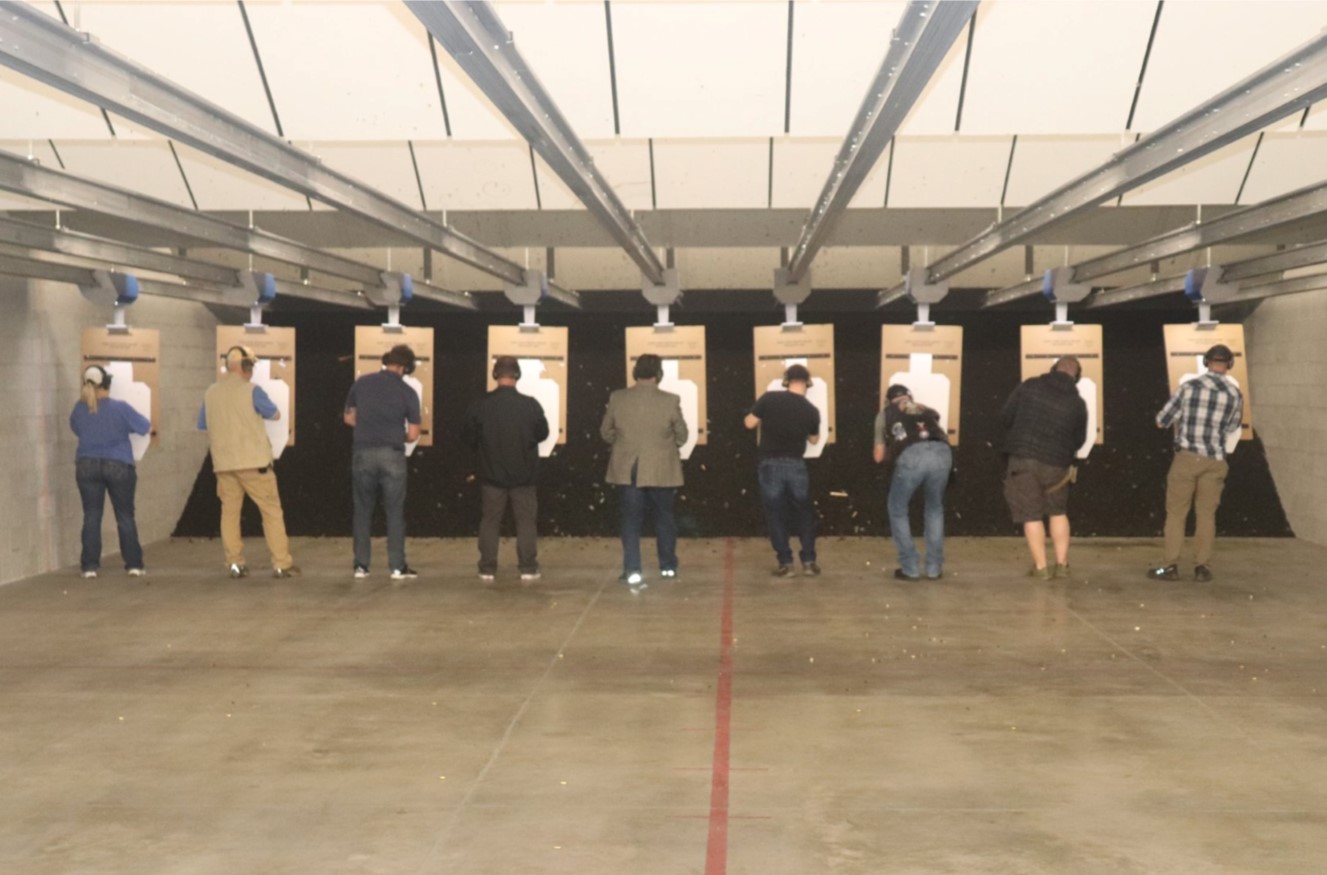 Large Group of Level 1 Firearms Instructors in Training. Our Firearms Instructor Training is the best!